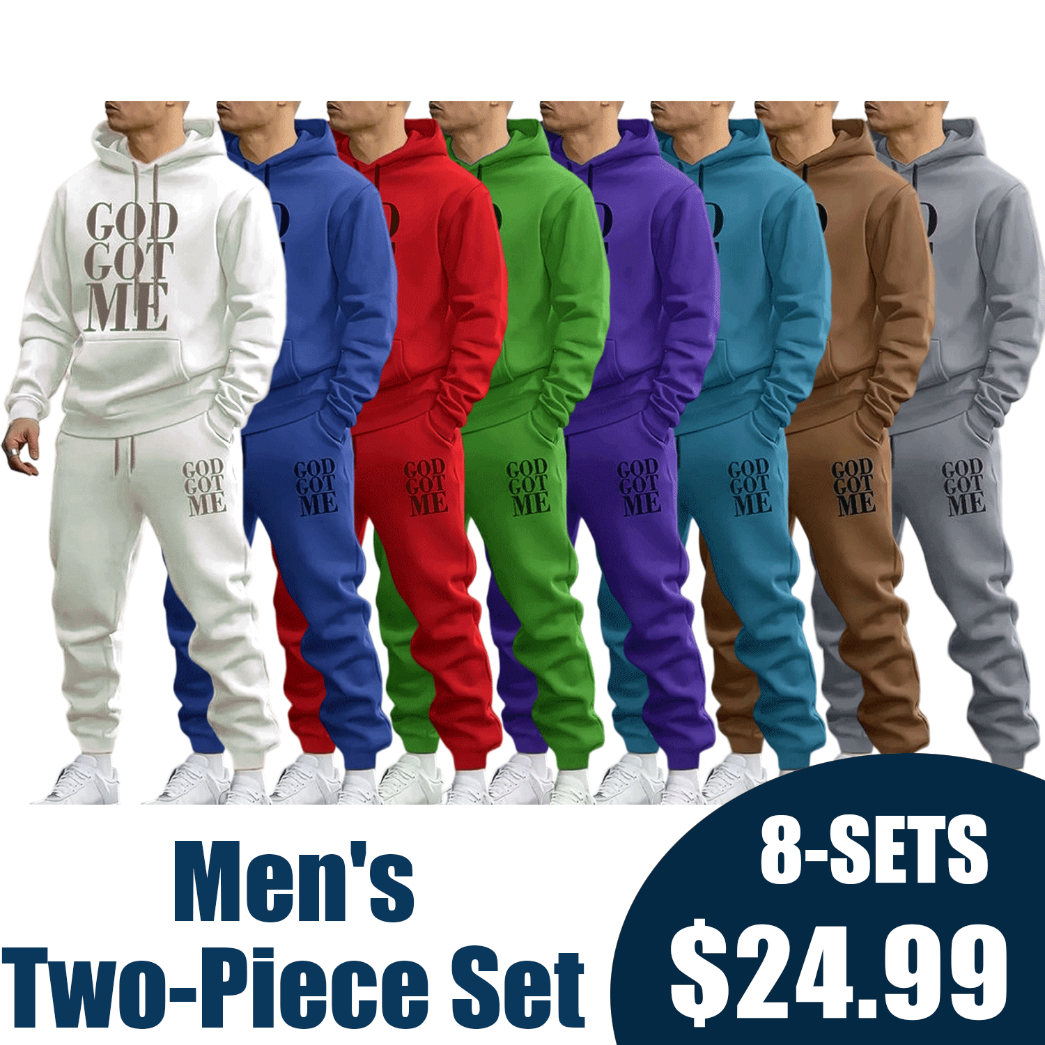 Casual hoodie and sweatpants set
