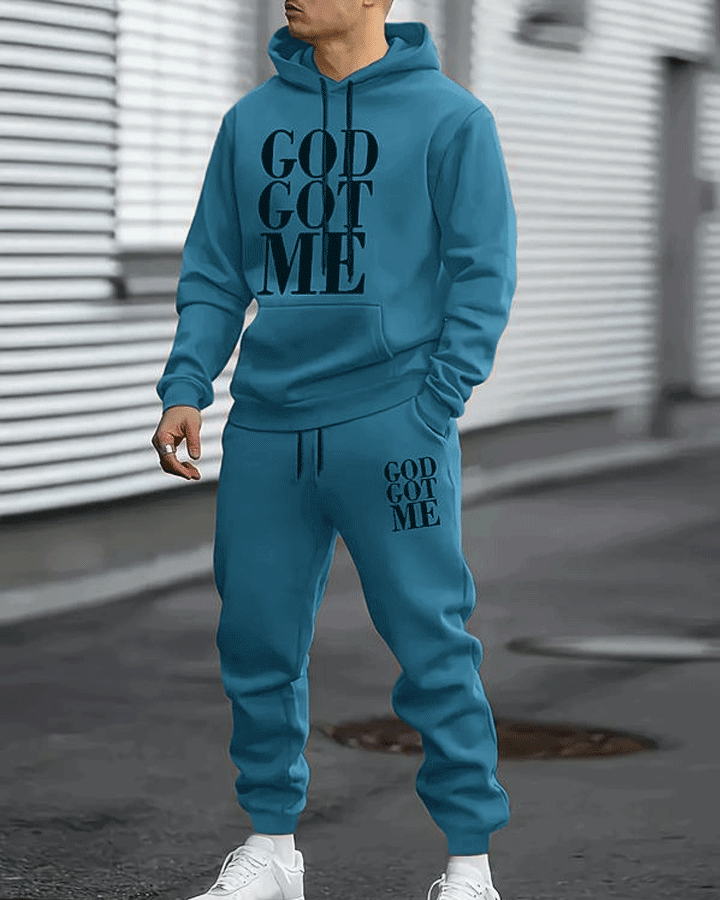 Casual hoodie and sweatpants set