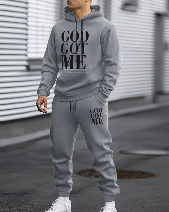 Casual hoodie and sweatpants set