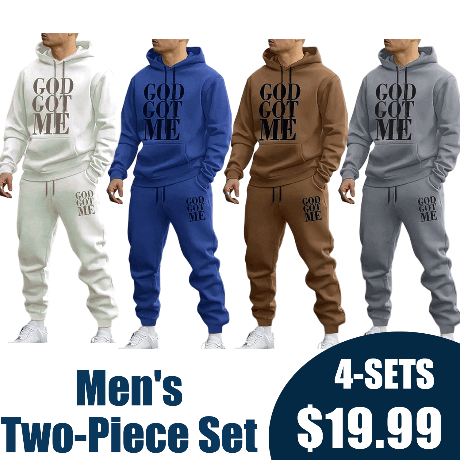 Casual hoodie and sweatpants set
