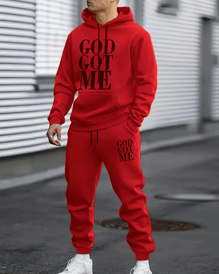 Casual hoodie and sweatpants set