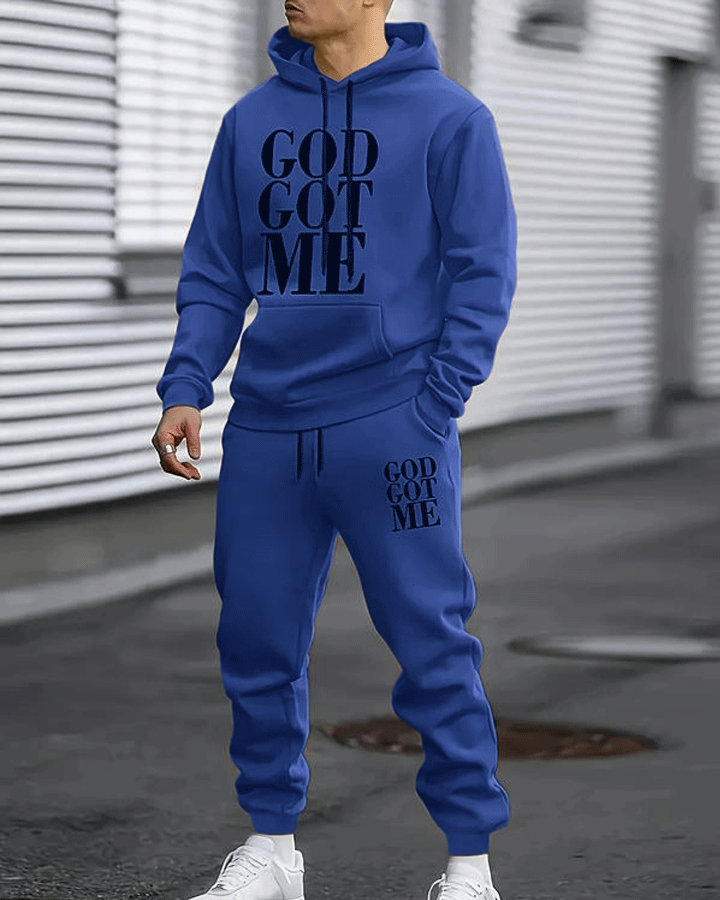 Casual hoodie and sweatpants set